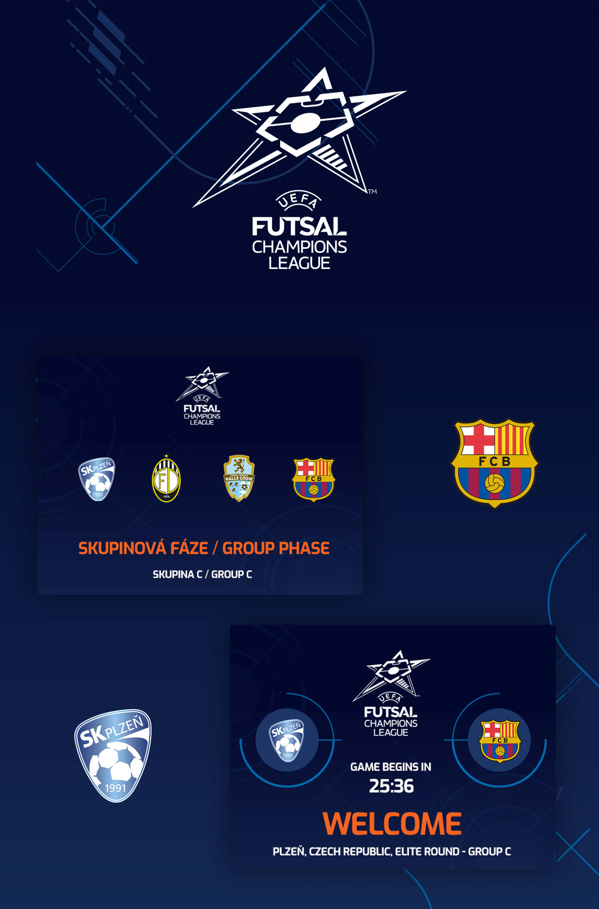 Kadlec-Software připravil grafiku a technicky zajistil utkání Ligy mistrů futsalu UEFA